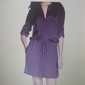 Vince dress , purple with drawstring , very flattering and good for maternity